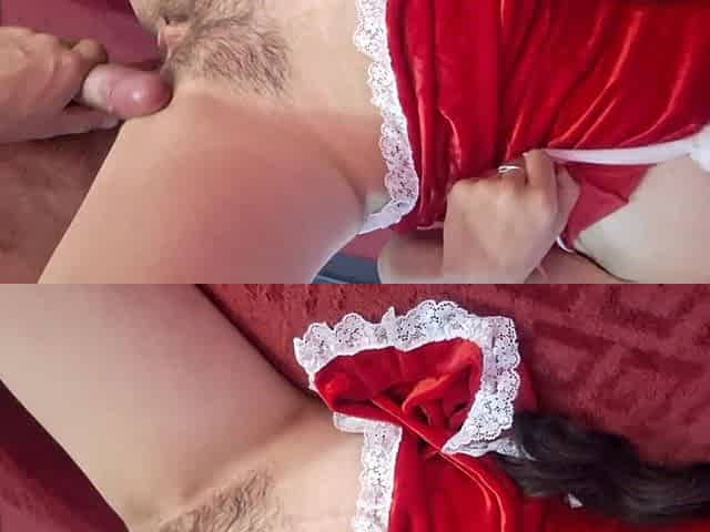 Cummed on Hairy Pussy