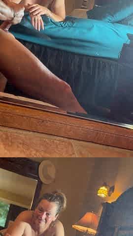 Close up Cum Queen Always up for Her Mans Cock in Her Mouth, Then Takes Facial