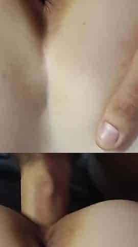 Juicy MILF pussy fucked doggy style POV