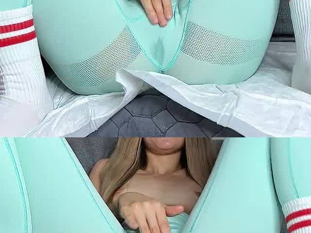 The huge leggings multiple squirt! Very very moist snatch