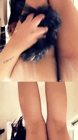 Ebony girl showers her big ass amp masturbating