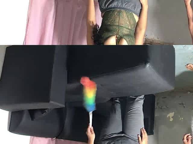 Youthful chap can't stand the Guatemalan maid's biggest booty