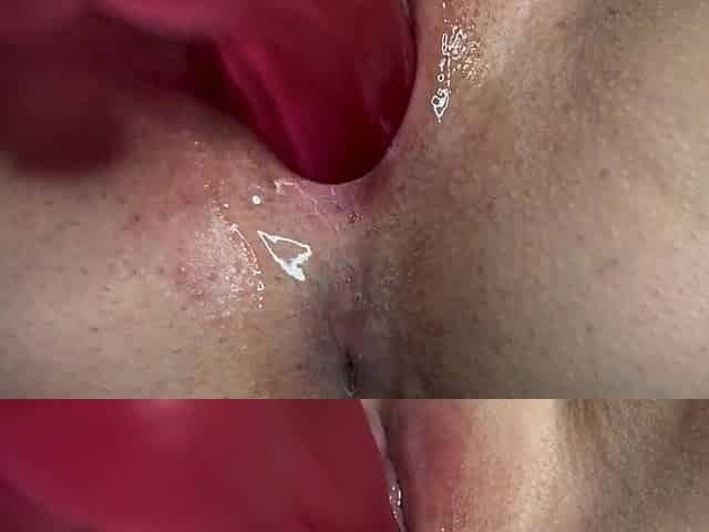 Female solo masturbation very moist snatch