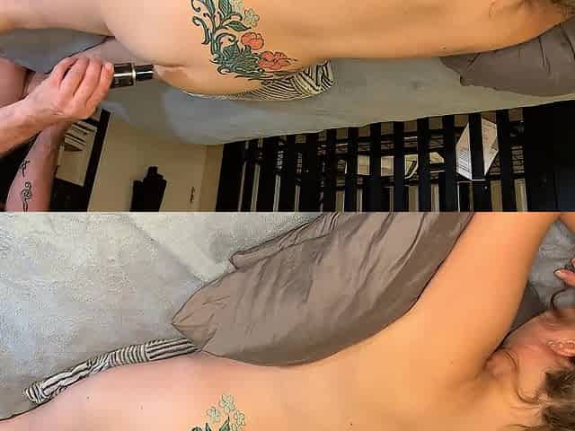 Romantic preggo massage with eating her vagina to shaking climax