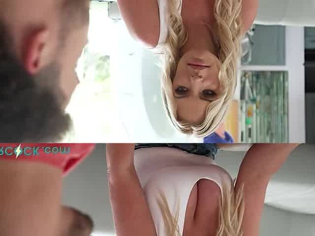 Busty Blonde MILF Rachael Cavalli milks a cock dry