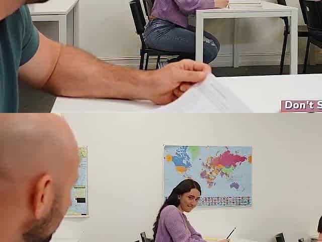 Mandy Muse In Sneaky College Classroom Anal
