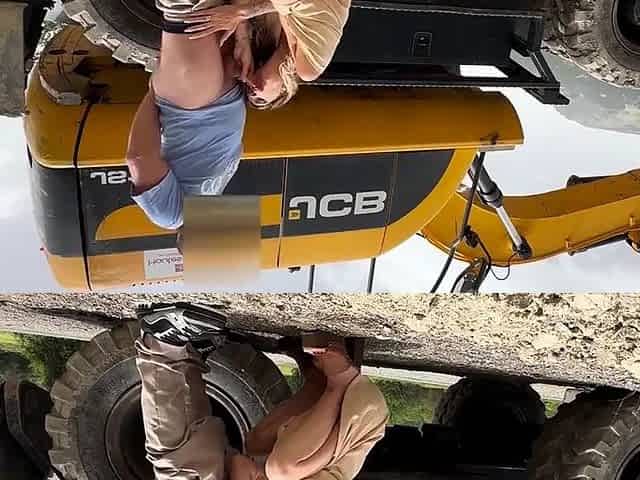 Wild French Sextape: Banging Hard on a Construction Road