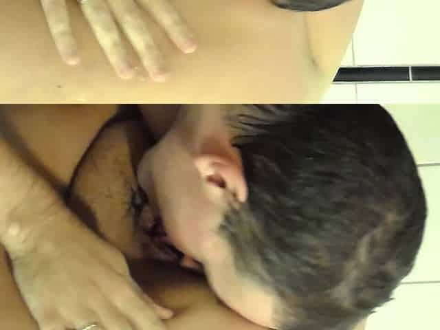 John Is Licking Jens Pussy in the Shower