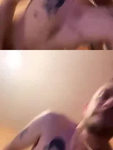 Fucking myself with a toy then blowing my load on my chest