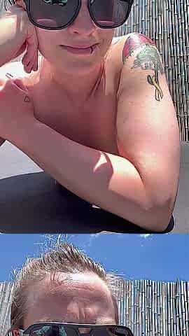 Butt Shaking Undressed Outside and Double Vaginal Penetration