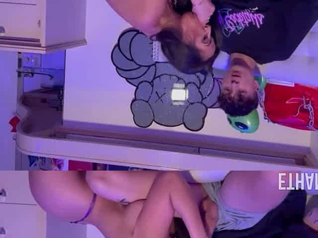 Large Titty Honey Kiki Klout Bounces on Ethan Look for's Large Knob