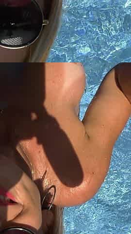 Hot Blonde MILF Loves Fucking at the Pool