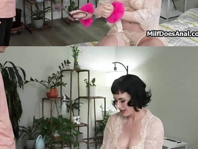 Oily assfucking shagging of brace face mommy