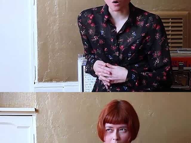 Sensual German redhead enjoys solo masturbation in her