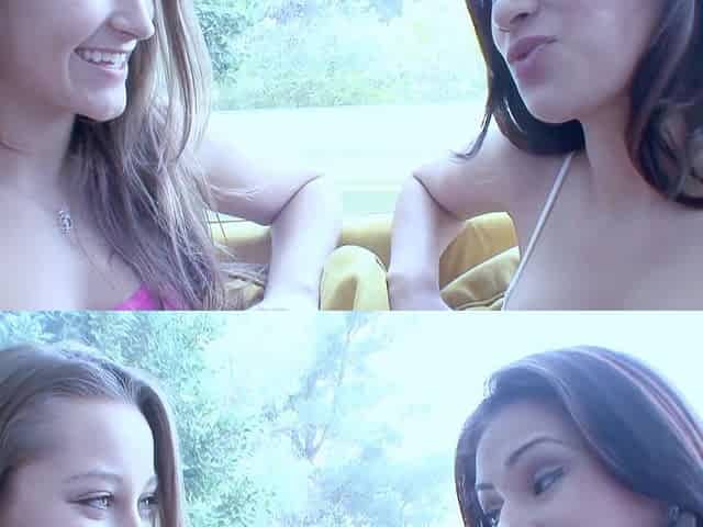 Dani Daniels: Vanessa Veracruz and Dani Daniels Savor Each Other's Big Tits and Round Ass in Panties Tease Leading to Erotic Le