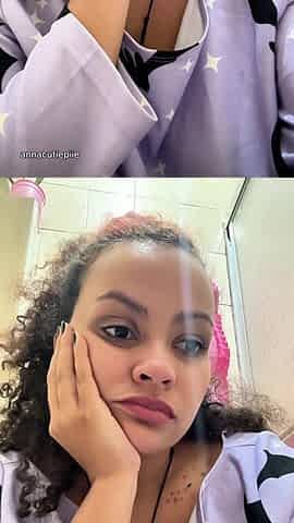 Gassy Milk-intolerant Girl on the Toilet and Farting