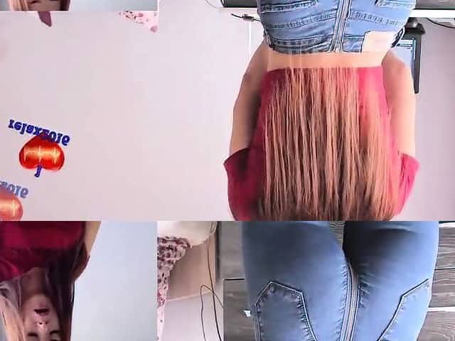 Brunette Girl With Nice Ass Orgasms In Her Jeans