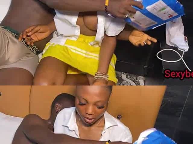 Black slim student had a raw smack of teacher bbc in hotel
