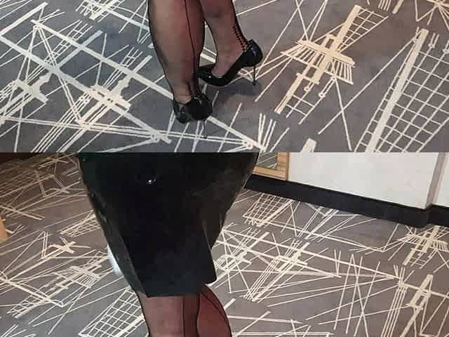 Rubber Skirt and Nylons Part 1