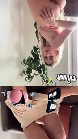 Sweaty, small Chinese bitch kneads pleasure button and