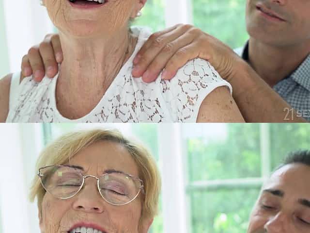 blonde milf Malya wants to show her fucking skills to her young friend