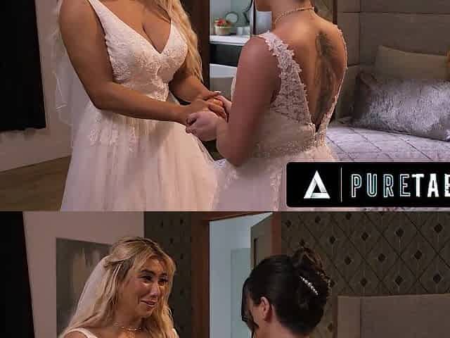 PURE TABOO Hopeless Lesbo Brides Cyber Doll & Megan Mistakes Submit To Homophobic Officiant