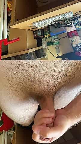 Watching a fit butt cutie and masturbating my wang