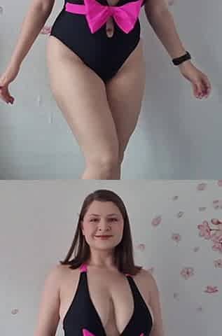 Your Sexy Girlfriend Is Getting Ready for the Beach Just for You.