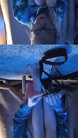 Trying On Recent Ebony Heels