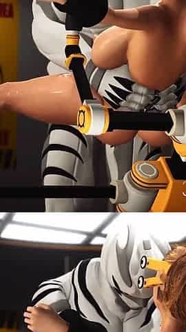 Hard sex in the sci-fi lab! Hot blonde in restraints gets fucked by an alien