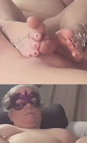 Naked Wifey Gets You off with Only Her Sexy Feet
