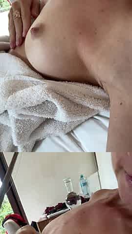 After Shower Solo Masturbation