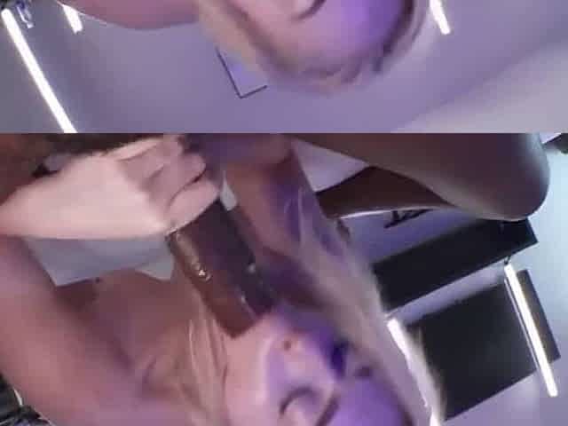 Watch Blonde Butt Slut's Butthole Gaped By Black Cock
