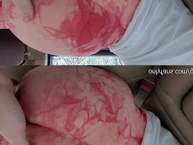Sexy Brunette hair doesn't Mind Me touching Her Large Butt