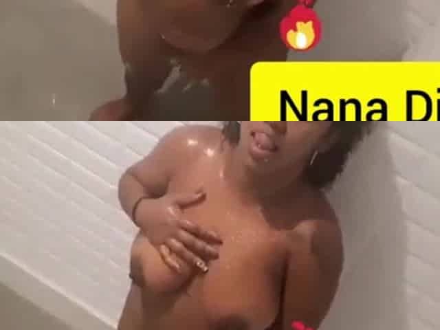 Busty Woman Showering