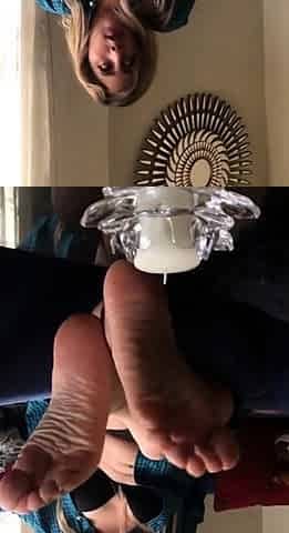 Maitresse Madelines solo foot fetish POV