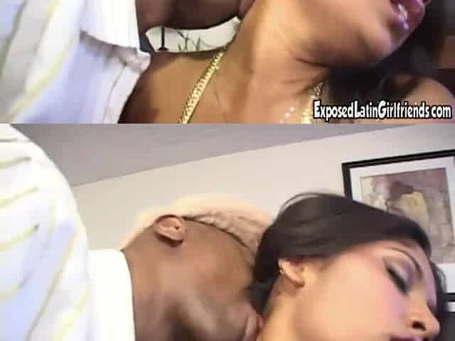 Sexy Latin chick Oral-job and Drilled by Ebony