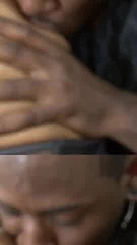 Busty ebony skinned Megan Pryce fucks and sucks a big black cock