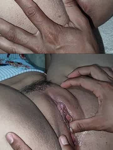 Horny Sister-in-law Opens Pussy
