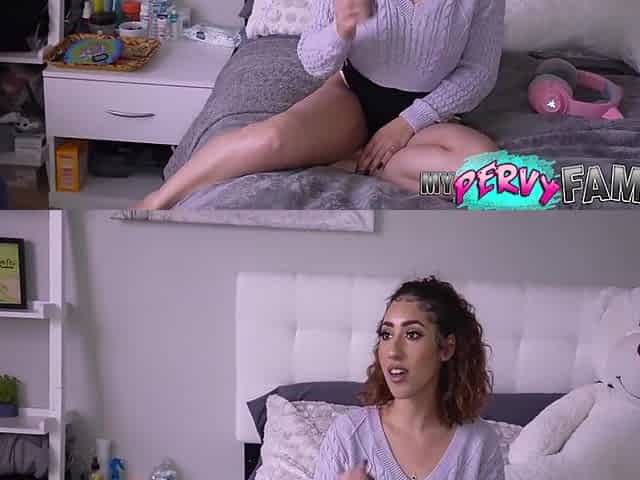 Hot Latina Stepsister Lets Horny Stepbro Freely User Her - Kira Perez
