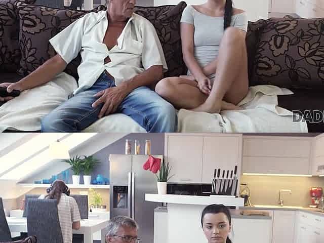 DADDY4K. Hot Erica cheating on her bf with his Step dad
