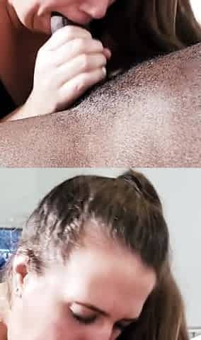 Two BBWs enjoy a black cock