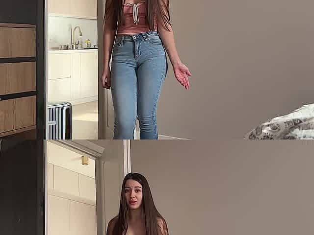 Large Booty Step Sister Sharing Couch Out of Pants With Me and Crosses the Line