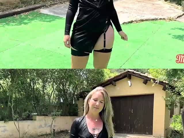 Nasty golden-haired Marie gets destroyed in a hawt trio