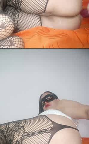 Happy Father's Day! Whore in Red Lingerie Masturbating for You Sweetie!