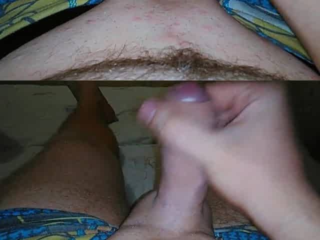 Solo man masturbate