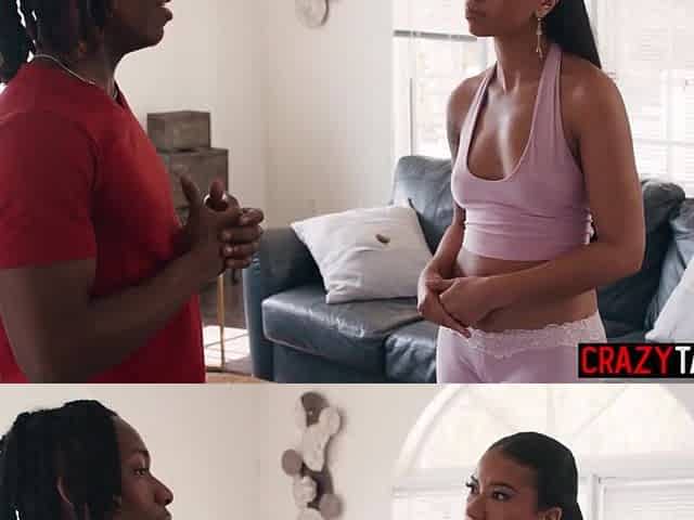 Nasty honey and hawt ebony ally drank large ramrod and enjoyed coarse vagina banging