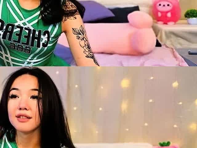 Webcam Asian chick anal masturbation tease