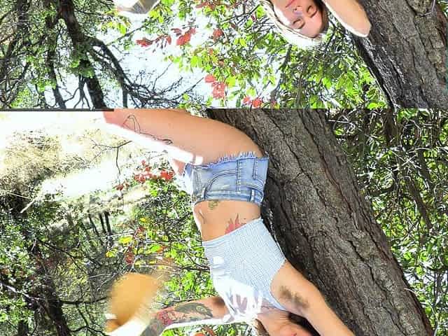 Hairy Armpit Brunette Posing Topless