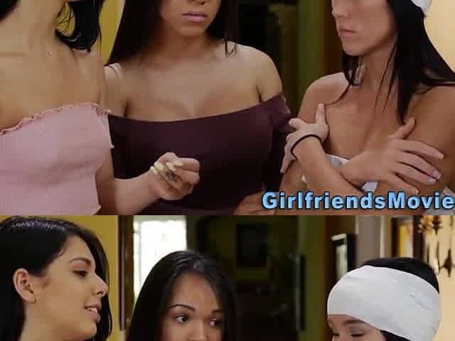 Busty Lesbian Rides Face And Gets Pussy Eaten